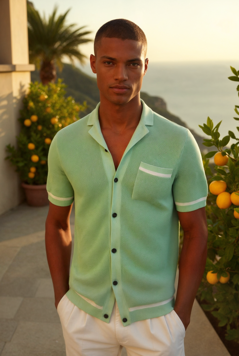 Minori Green Cardigan