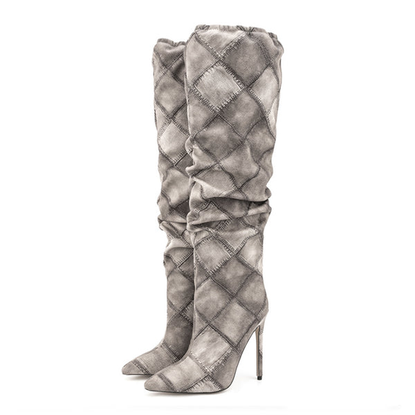 Mabella Patchwork Boots