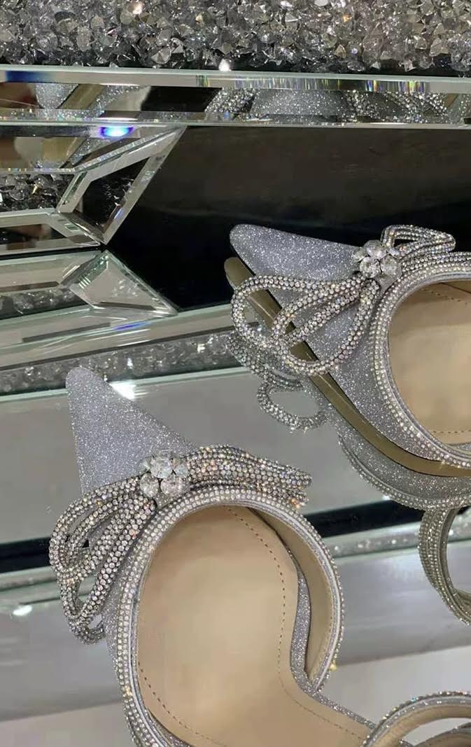 Cinderella Glitter Silver Shoes
