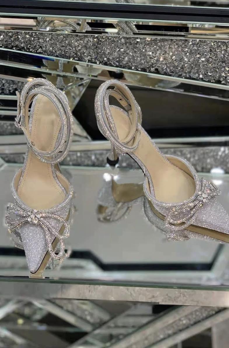 Cinderella Glitter Silver Shoes