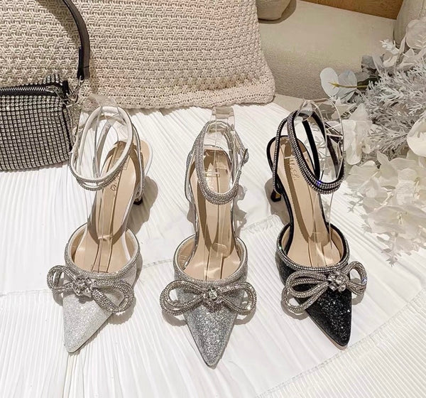 Cinderella Glitter Black Shoes