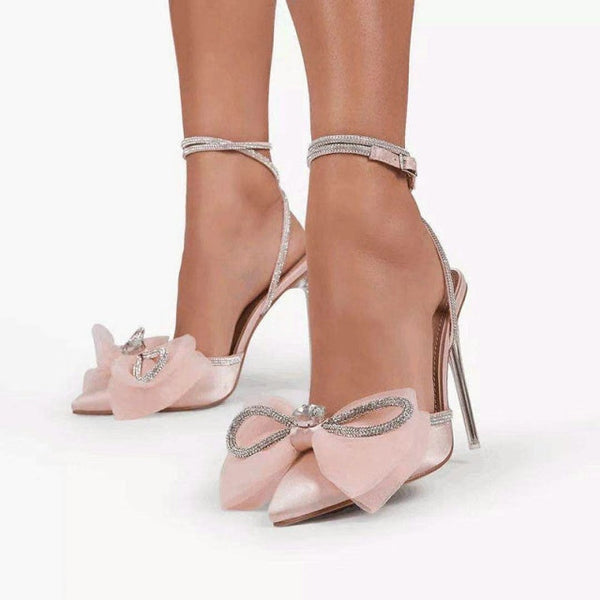 Cinderella Bow Pink Shoes