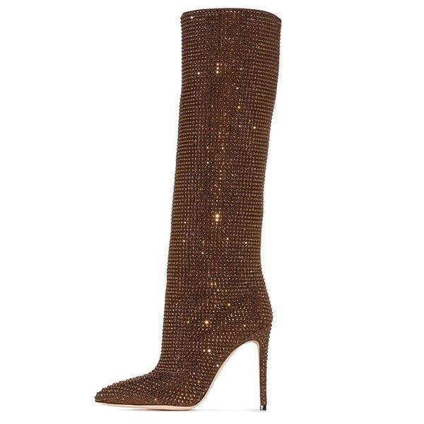 The Glitter Brown Boots